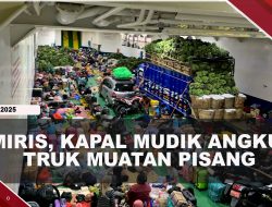 [VIDEO]Penumpang Padat, Kapal Roro Justru Angkut Truk Muatan Pisang
