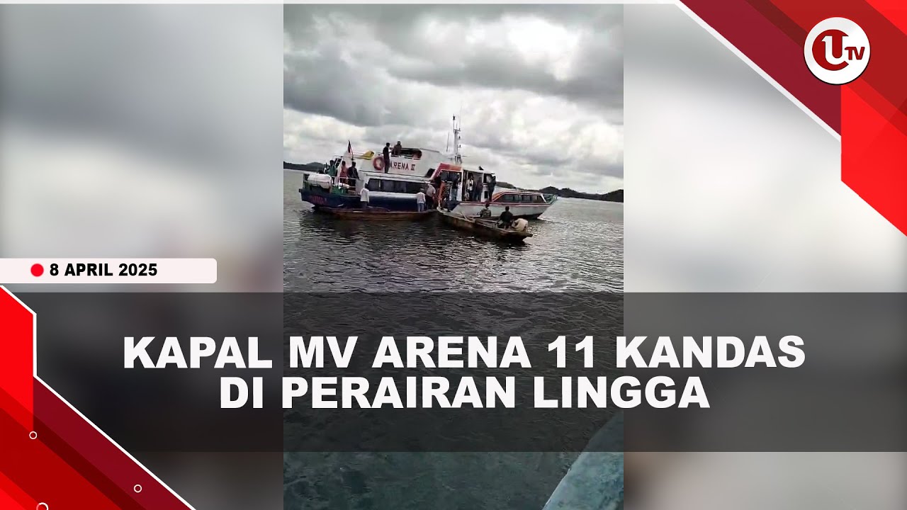 Kapal MV Arena 11 Kandas di Perairan Lingga