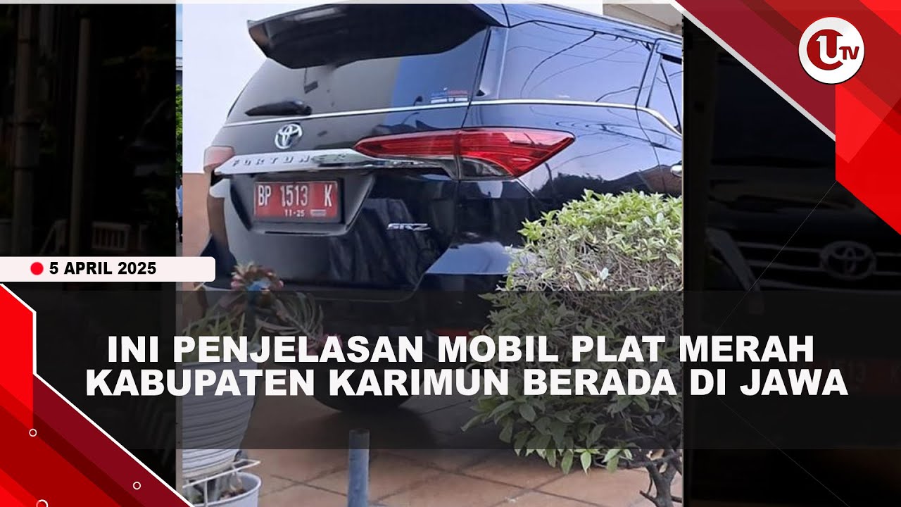 Penjelasan Mobil Dinas Plat Merah Karimun Berada di Jawa