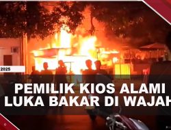 [VIDEO] Akibat Tumpahan Pertalite, Dua Kios Ludes Terbakar Di Bintan