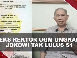 [VIDEO] Terbongkar, Mantan Rektor UGM Ungkap Jokowi Tak Lulus S1 Dan Tak Punya Ijazah