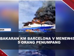 Kebakaran KM Barcelona V Menewaskan 5 Orang Penumpang