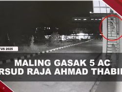 [VIDEO] Terekam CCTV, Maling Gasak 5 AC Outdoor RSUD Raja Ahmad Thabib | U-NEWS