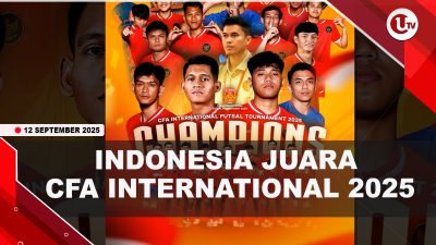 [VIDEO] Libas Denmark, Timnas Futsal Indonesia Juara CFA International 2025 | U-NEWS