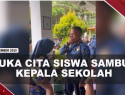 [VIDEO] Momen Bahagia Siswa SMPN 1 Prabumulih Sambut Kepala Sekolah | U-NEWS