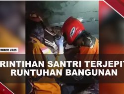 [VIDEO] Momen Dramatis Tim Sar Temukan Santri Terjepit Runtuhan Musala Pesantren | U-NEWS