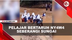[VIDEO] Jembatan Putus, Pelajar B3rt4ruh Ny4w4 Menuju Sekolah | U-NEWS