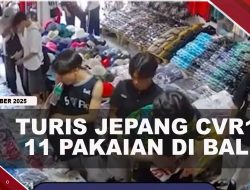 [VIDEO] 4 Turis Jepang Kepergok Cvri 11 Pakaian di Bali, Aksinya Terekam CCTV | U-NEWS