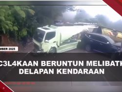 [VIDEO] Kecelakaan Beruntun Melibatkan Delapan Kendaraan
