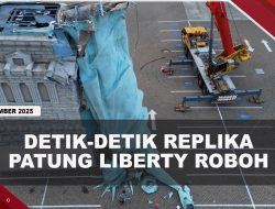 [VIDEO] Badai Dahsyat, Replika Patung Liberty Setinggi 24 Meter Roboh | U-NEWS