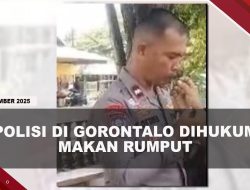 [VIDEO] Viral, Polisi di Gorontalo Dihukum Makan Rumput Gegara Telat Apel | U-NEWS