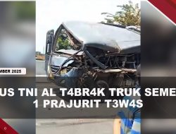 [VIDEO] Bus TNI AL T4br4k Truk Semen, Belasan Prajurit Tergeletak di Jalan | U-NEWS