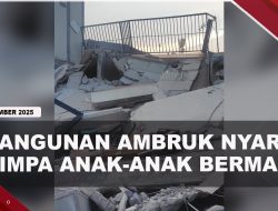 [VIDEO] Detik-Detik Bangunan Parkir 2 Lantai Ambruk, Nyaris Timpa Anak-Anak | U-NEWS