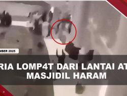 [VIDEO] Heboh Pria Lompat Dari Lantai Atas Masjidil Haram, Diselamatkan Oleh Askar | U-NEWS