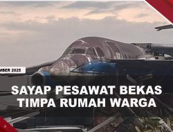 [VIDEO] Diterjang Puting Beliung, Sayap Pesawat Bekas Timpa Dua Rumah Warga | U-NEWS