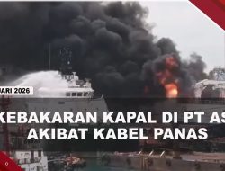 [VIDEO] Polisi Duga Kapal Terbakar di PT ASL Akibat Kabel Terpapar Panas Matahari | U-NEWS