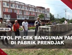 [VIDEO] Satpol PP Tanjungpinang Cek Bangunan Pagar di Depan Pabrik Teh Prendjak | U-NEWS