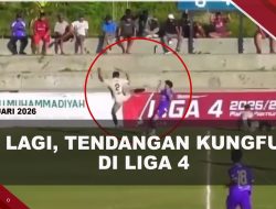 [VIDEO] Tendangan Kungfu di Liga 4 Terulang, Kaki Mendarat di Wajah Pemain | U-NEWS