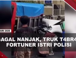 [VIDEO] Selamatkan Pengendara, Fortuner Tahan Truk Yang Meluncur Usai Gagal Nanjak | U-NEWS