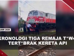 [VIDEO] Asik Berfoto Di Rel Kereta Api, Tiga Remaja Tewas Tertabrak