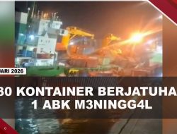 [VIDEO] 30 Kontainer Jatuh Ke Laut Pelabuhan Surabaya, 1 ABK Meninggal | U-NEWS