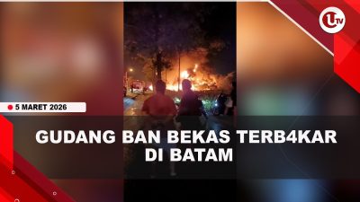 [VIDEO] Gudang Ban Bekas T3rb4k4r di Batam, Kobaran Api Membumbung Tinggi | U-NEWS