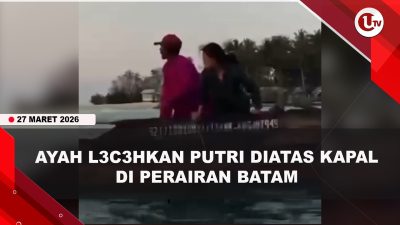 [VIDEO] Ayah L3c3hk4n Putrinya di Atas Kapal, Sempat Acungkan P4r4ng Ke Wisatawan | U-NEWS