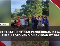 [VIDEO] Masyarakat Hentikan Pengeboran Kawasan Pulau Poto Yang Dilakukan PT BAI | U-NEWS