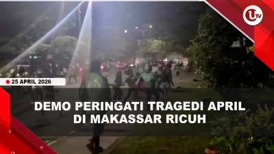 [VIDEO] Demo Peringati Tr4ged1 April di Makassar R1cvh, Mahasiswa B#ntrok Dengan Ojol | U-NEWS