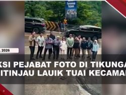 [VIDEO] Viral, Rombongan Pejabat Foto di Tikungan Sitinjau Lauik Picu Kemacetan | U-NEWS