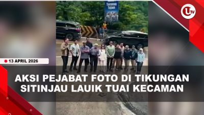 [VIDEO] Viral, Rombongan Pejabat Foto di Tikungan Sitinjau Lauik Picu Kemacetan | U-NEWS