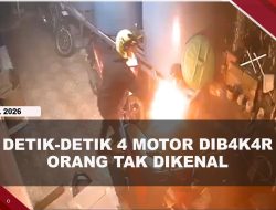 [VIDEO] Terekam CCTV, 4 Motor Dib4k4r Orang Tak Dikenal di Parkiran Kos-Kosan | U-NEWS