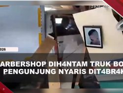 [VIDEO] Barbershop Hancur Dih4ntam Truk Boks, Pengunjung Sedang Pangkas Nyaris Dit4brak | U-NEWS
