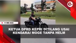 [VIDEO] Viral Kendarai Moge Tanpa Helm, Ketua DPRD Kepri Iman Ditilang Polisi | U-NEWS