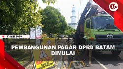 [VIDEO] Pembangunan Pagar DPRD Batam Dimulai, Nilai Proyek Rp2,3 Miliar | U-NEWS