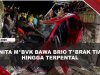[VIDEO] Pengaruh Alkohol, Wanita Pengemudi Brio T4brak Tiang Hingga Terpental | U-NEWS
