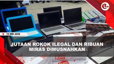 [VIDEO] Bea Cukai Kepri Musnahkan Jutaan Rokok Il3g4l Hingga M!r4s Senilai Rp10,9 Miliar | U-NEWS