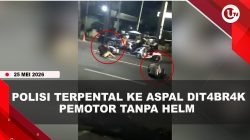 [VIDEO] Hindari Razia, Pemotor Tanpa Helm T4brak Polisi Hingga Dilarikan Ke Rumah Sakit | U-NEWS