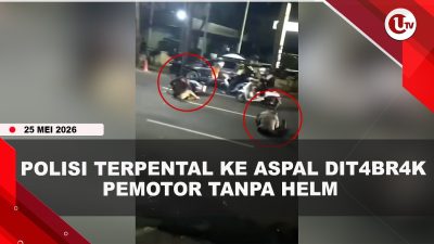 [VIDEO] Hindari Razia, Pemotor Tanpa Helm T4brak Polisi Hingga Dilarikan Ke Rumah Sakit | U-NEWS
