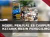 [VIDEO] Penjual Es Campur Ketarik Mesin Penggiling Hingga Badan Terhempas | U-NEWS