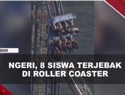 [VIDEO] Roller Coaster Mendadak Macet, 8 Siswa Terjebak di Ketinggian 30 Meter | U-NEWS