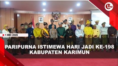[VIDEO] Peringati Hari Jadi Ke-198 Karimun, Bupati Iskandarsyah Paparkan Capaian Pembangunan | U-NEWS