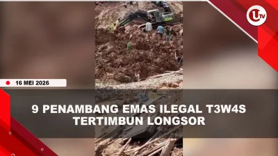 [VIDEO] Tambang Emas Ilegal di Sijunjung Sumbar Longsor, 9 Penambang T#w4s | U-NEWS