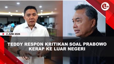 [VIDEO] Respon Kritikan Dino, Teddy Sebut Kelebihan Biaya Ke Luar Negeri Prabowo Ditanggung Pribadi | U-NEWS