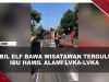 [VIDEO] Hilang Kendali, Mobil Elf Bawa Wisatawan T#brak Toyota Kijang Hingga T#rgvling | U-NEWS