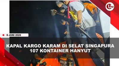 [VIDEO] Kapal Kargo Tanzania Karam di Selat Singapura, KSOP Batam Evakuasi Awak Kapal | U-NEWS