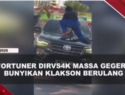 [VIDEO] Dipicu Klakson Berulang Kali, Fortuner Dirusak Massa Hingga Pengemudi Terluka | U-NEWS
