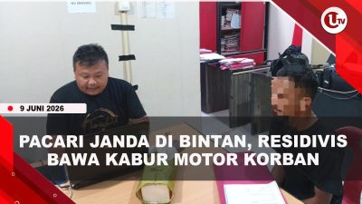 [VIDEO] Modus Asmara Hingga Janji Dinikahi, Pria Bawa Kabur Motor Janda di Bintan | U-NEWS