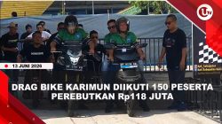 [VIDEO] Wabup Karimun Buka Drag Bike KPK Season II, Even Positif Tekan Aksi Balap Liar | U-NEWS