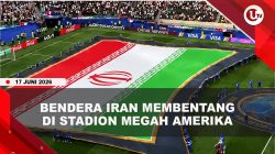 [VIDEO] Momen Bendera Iran Membentang di Atas Lapangan Piala Dunia Amerika | U-NEWS